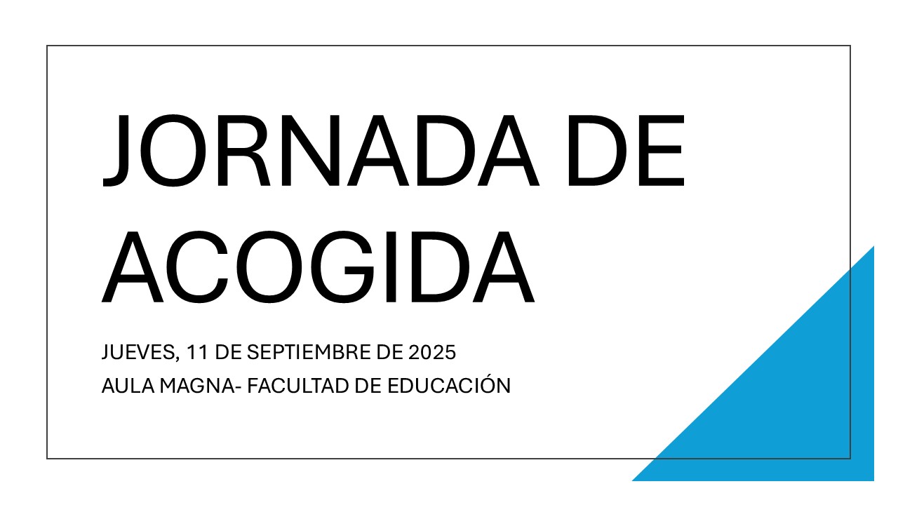 Jornada de Acogida. Curso 25/26
